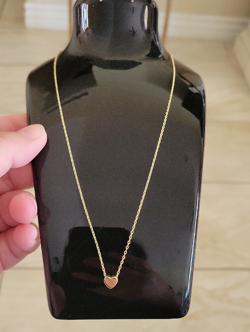 Pavoi Gold Heart Pendant Necklace - Delicate Women’s Jewelry